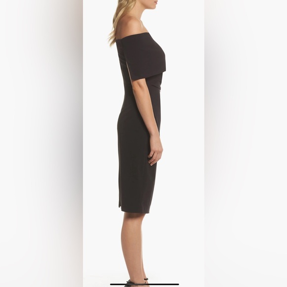 PRICE FIRM NWT VINCE CAMUTO Size 4 Black Sheath Cocktail Dress - Picture 3 of 6
